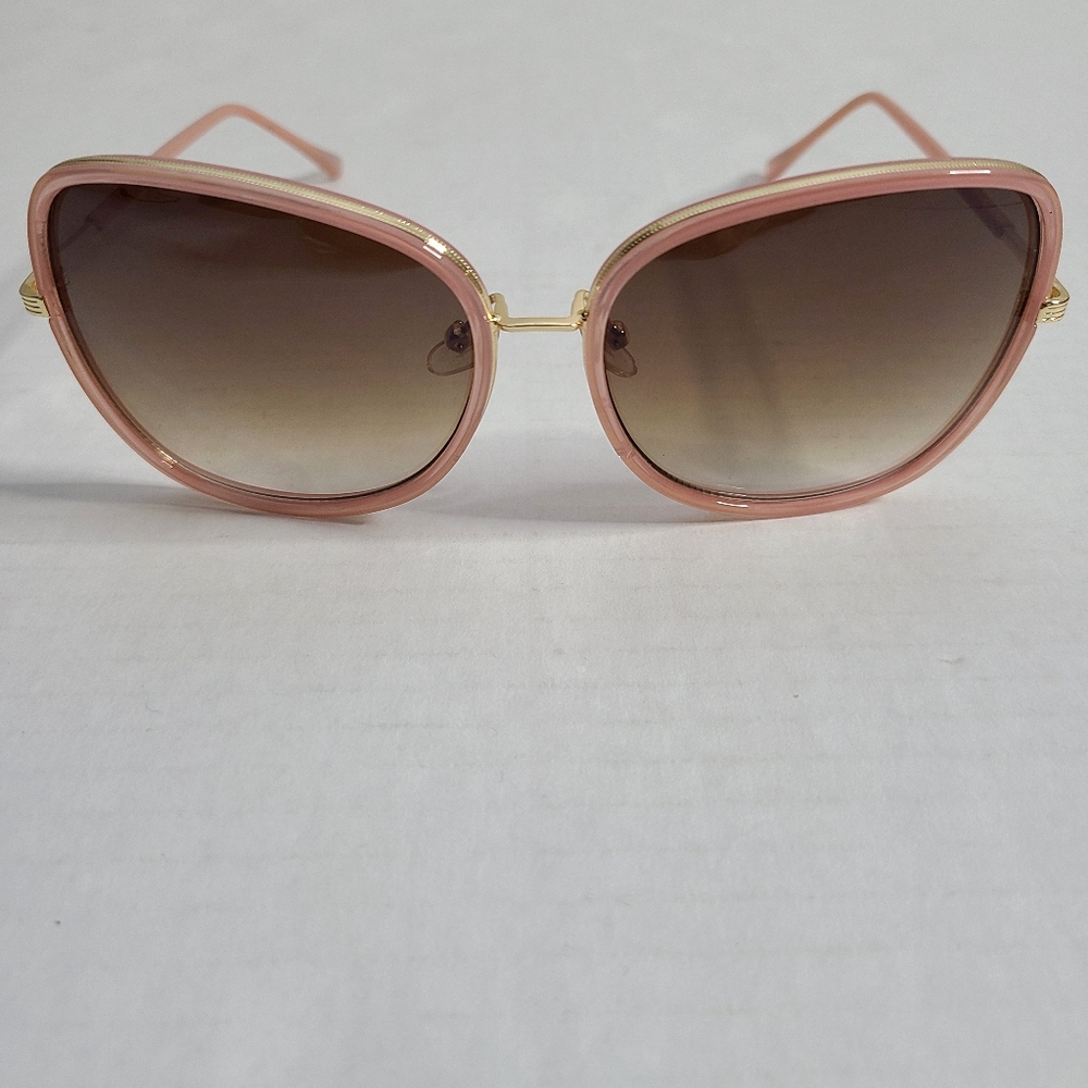Pink Sunglasses With Brown Gradient Lense